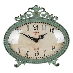 Clock Decoration for Table Room Home Decor Clock Pewter Tabl