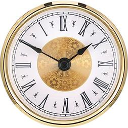 Hicarer 3-1/8 Inch  Clock Insert with Roman Numeral, Quartz 