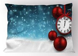 Clock Pillow Sham Decorative Pillowcase 3 Sizes for Bedroom 