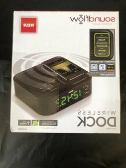 RCA Clock Radio with Soundflow Wireless Audio and USB Chargi