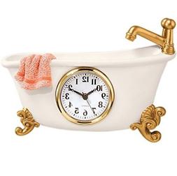 Small Clock For Bathroom Clawfoot Tub Bathtub Wall Bath Deco