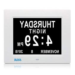 With Date And Day Big Clear Time Display Memory Loss Senior 