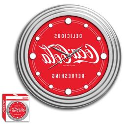 Coca-Cola Chrome Clock, 12"