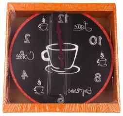 Coffee Clock Latte Espresso Wall Kitchen Decor G Fun Sassy 1