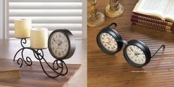 Coffee Table Clock Desk For Bedroom Knick Knack Shelf Nights