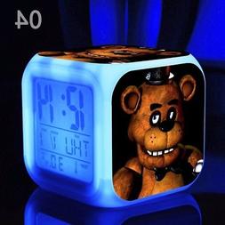 Cartoon Alarm Clock Toys Night Light For Kids Adult