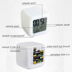 Pikachu Cartoon Alarm Clock Toys Night Light For Kids Adult