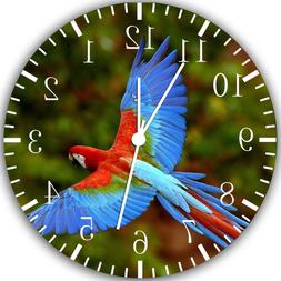 Colorful Parrots Frameless Borderless Wall Clock Nice For Gi