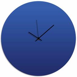 Contemporary Clock Blue Kitchen Clock Minimalist Wall Decor 