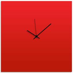 Contemporary Clock Red Kitchen Clock Minimalist Wall Decor A