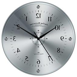 Contemporary Wall Clock 10.5" of FirsTime Steel Whisper Feat
