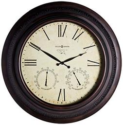 Copper Harbor Wall Clock in Brushed Antique Copper Tone Fini