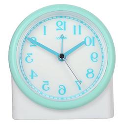 Hense Creative Easy-To-Read Analog Silent Non Ticking Alarm 
