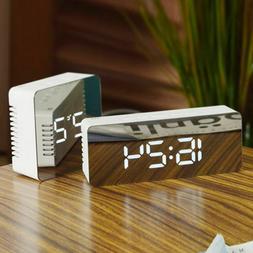 Creative LED Digital Alarm Clock Night Light Thermometer Dis