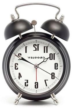 Crosley Twin Bell Quiet Sweep Vintage Metal Alarm Clock  330