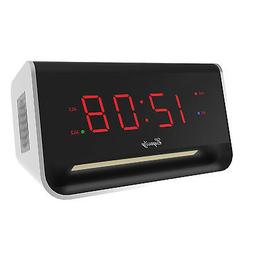 Equity by La Crosse 75910 LED Alarm with Bluetooth and USB P