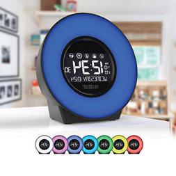 La Crosse Mood Light LCD Alarm Clock with Nature Sounds ** F