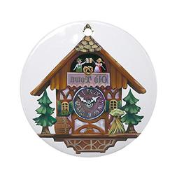 CafePress Cuckoo Clock Round Holiday Christmas Ornament