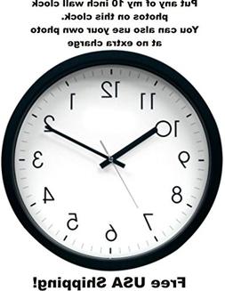 17 Inch Custom Photo Wall Clock-Add Any Photo Free & Free US