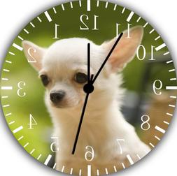 Cute Chihuahua Frameless Borderless Wall Clock Nice For Gift