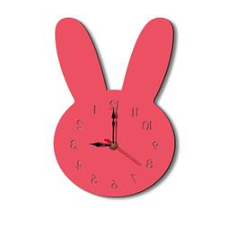 Cute Rabbit Decorative Quartz Wall Clock Silent Clock for Li
