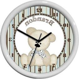 Cute Teddy Bear Personalized Nursery Decor Boys Room Gift