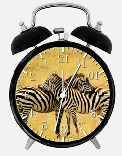 Cute Zebra Alarm Desk Clock 3.75" Home Decor W51 Nice For Gi
