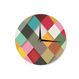 KESS InHouse Danny Ivan "Colorful" Wall Clock, 12"
