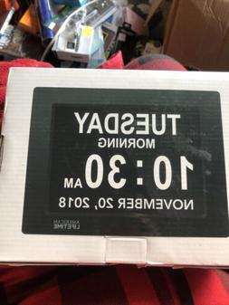  Day Clock - Extra Large Impaired Vision Digital Clock with 
