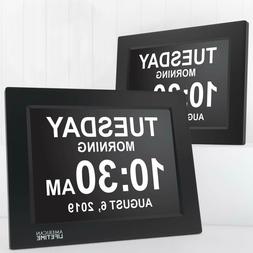Day Clock Large Impaired Vision Digital & 5 Alarm Dementia C