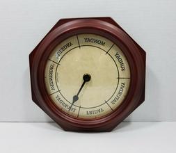 Day Of The Week Wall Clock Wood Frame Seniors Alzheimer Deme
