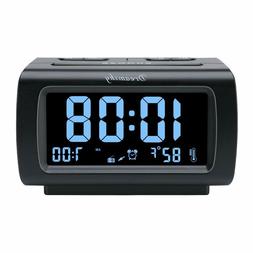 DreamSky Decent Alarm Clock Radio with FM Radio, USB Port fo