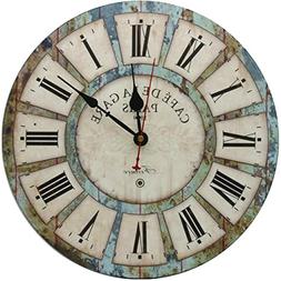 RELIAN Decorative Wall Clock,Silent Wall Clock Non Ticking B