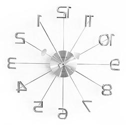 A.Cerco 19" Large Decorative Wall Clock│Solid Aluminium Ca