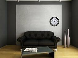 Kiera Grace Degraw Round Wall Clock, 16-Inch, 2-inch Deep, B