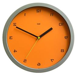 Designer Wall Clock in Tangerine