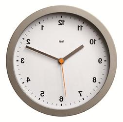 BAI Designer Wall Clock, Helio White