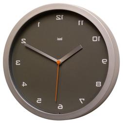 BAI Designer Wall Clock, Gotham Charcoal