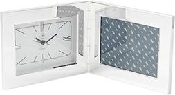 Bey-Berk Desk Alarm Clock with Picture Frame