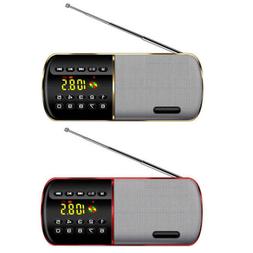 Desktop Radio FM Broadcast with LED Light Digital Display fo