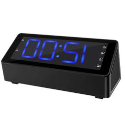 Foxnovo Digital Alarm Clock for Bedrooms, FM Radio Alarm Clo
