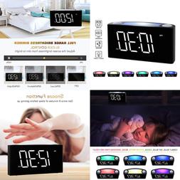 Digital Alarm Clock For Bedrooms LARGE 6.5" LED Display W Di