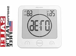 Digital Bathroom Shower Wall Clock Timer Waterproof Touch Sc