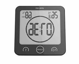 Digital Bathroom Shower Wall Clock Timer Waterproof Touch Sc