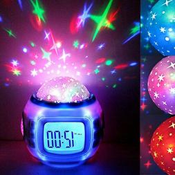 Digital Projection Alarm Clock Indoor Outdoor Thermometer fo