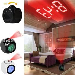 Digital Projection Alarm Clock With LCD Display Voice Talkin
