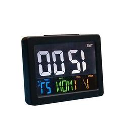 Led Electronic Desk Clock With Indoor Temperature