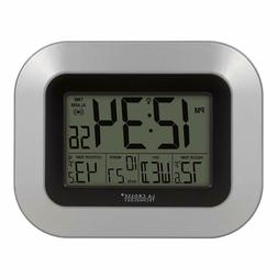 Digital Wall Clock With Temperature Indoor And Outdoor Atomi