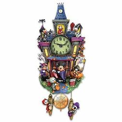Disney spooktacular Halloween Wall Cuckoo Clock With Lights 