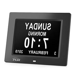 Large Display Digital Calendar Clock,INLIFE Impaired Vision 